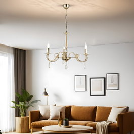 Opviq Castro - 52-03 Candelabro de Metal Color Antigüedad